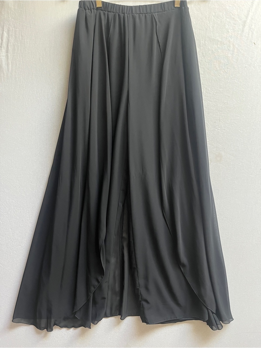 Marina Wide Leg Flyaway Palazzo Overlay Pants Skirt M - Picture 3 of 12